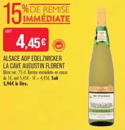 Match LA CAVE AUGUSTIN FLORENT ALSACE AOP EDELZWICKER offre