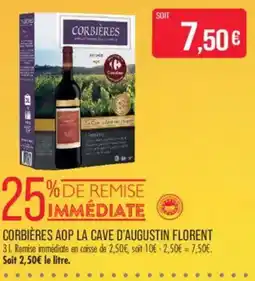 Match CORBIÈRES LA CAVE D'AUGUSTIN FLORENT offre