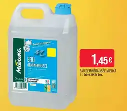Match MIEUXA EAU DÉMINÉRALISÉE offre