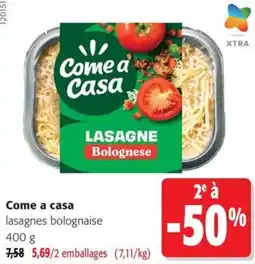 Colruyt Come a casa lasagnes bolognaise offre