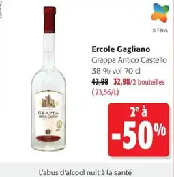 Colruyt Ercole Gagliano Grappa Antico Castello offre