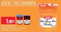 Match Bonne Maman Confiture Pêches offre