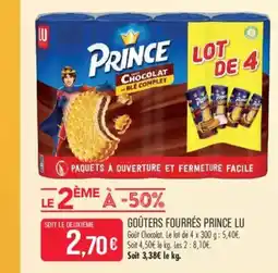 Match PRINCE Goûters fourrés offre