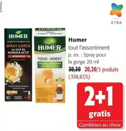 Colruyt Humer Spray gorge au miel de Manuka Actif & Propolis offre