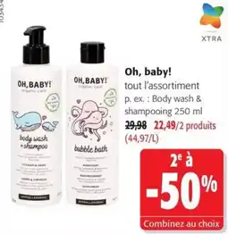 Colruyt OH.BABY! body wash + shampoo offre