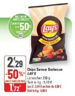 G20 Lay's Chips Saveur Barbecue offre
