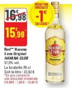 G20 Havana Club Ron offre