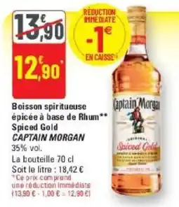 G20 Captain Morgan Spiced Gold offre