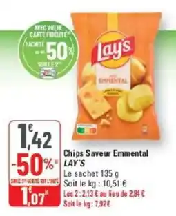 G20 Lay's Chips Saveur Emmental offre
