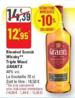 G20 Grants Blended Scotch Whisky offre