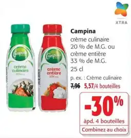 Colruyt Campina crème culinaire offre