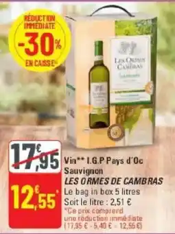 G20 LES ORMES DE CAMBRAS offre