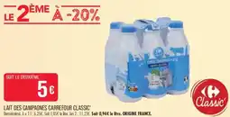Match Lait des Campagnes offre