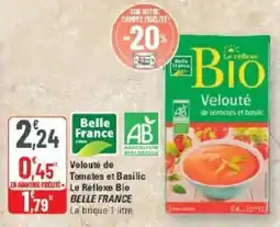 G20 Le Réflexe Bio Velouté de Tomates et Basilic offre