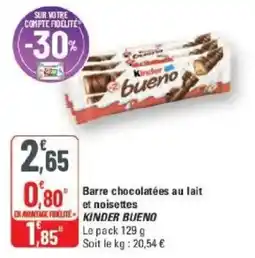 G20 Kinder Bueno offre