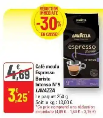 LAVAZZA Café moulu Espresso Barista Intenso N°9