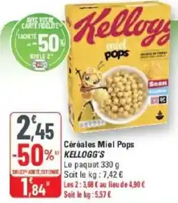 G20 Kellogg's Céréales Miel Pops offre