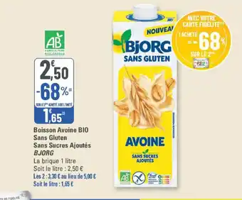 BJORG Boisson Avoine BIO