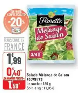 G20 Florette Salade Mélange de Saison offre