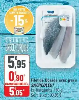 G20 Filet de Dorade avec peau offre