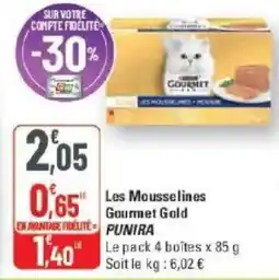 G20 Gourmet Gold Les Mousselines offre