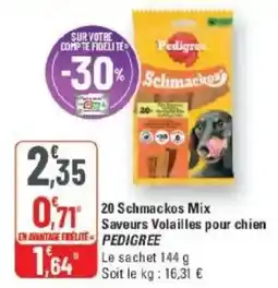 G20 Pedigree Schmackos Mix offre