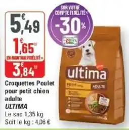 G20 ULTIMA Croquettes Poulet offre