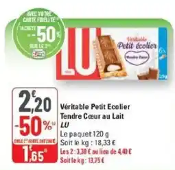 G20 LU Véritable Petit Ecolier offre