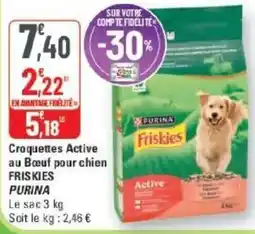 G20 FRISKIES Purina Croquettes Active au Bœuf pour chien offre