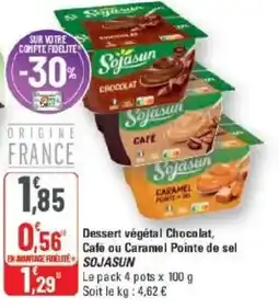 G20 SOJASUN Dessert végétal offre
