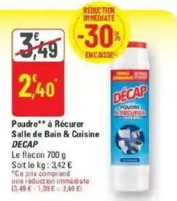 G20 DECAP Poudre à Récuper offre