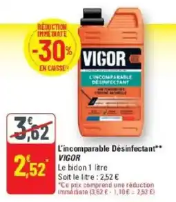 G20 VIGOR L'incomparable Désinfectant offre