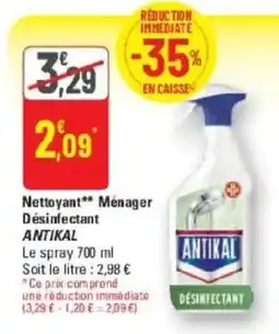 G20 ANTIKAL Nettoyant** Ménager Désinfectant offre