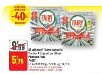 FAIRY Lave-vaisselle