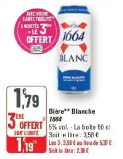 G20 1664 Bière Blanche offre
