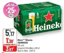 G20 Heineken Bière Blonde offre