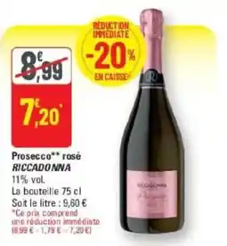 G20 RICCADONNA Prosecco rosé offre