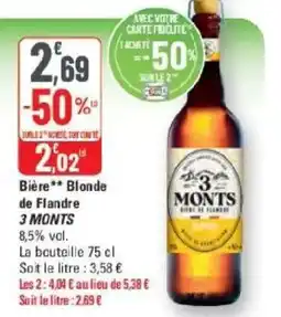 G20 3 MONTS Bière Blonde offre