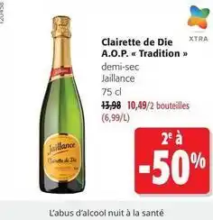Colruyt Jaillance - clairette de die a.o.p. tradition offre