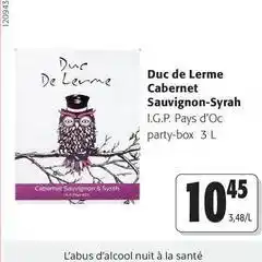 Colruyt Duc - de leme cabernet sauvignon-syrah offre
