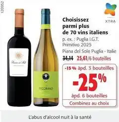 Colruyt Parmi plus de 70 vins italian offre