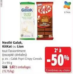 Colruyt Nestlé - galak, kitkat ou lion offre