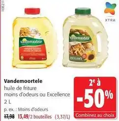 Colruyt Vandemoortele - huile de friture moins d'odeurs ou excellence offre