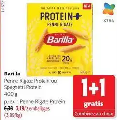 Colruyt Barilla - penne rigate protein ou spaghetti protein offre