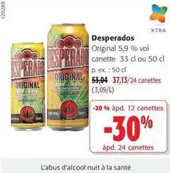 Colruyt Desperados - original 5,9° vol canette offre
