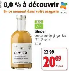 Colruyt Gimber - concentré de gingembre n° 1 original offre