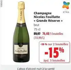 Colruyt Brut - champagne nicolas feuillatte grande réserve offre