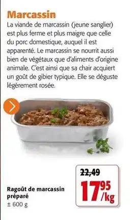 Colruyt Bien - ragoût de marcassin préparé offre