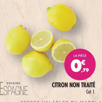 Match Citron non traité offre