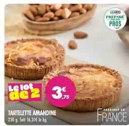 Match Match tartelette amandine offre